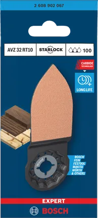 Bosch EXPERT AVZ 32 RT10 kõvakattega lihvimissõrm puidule.